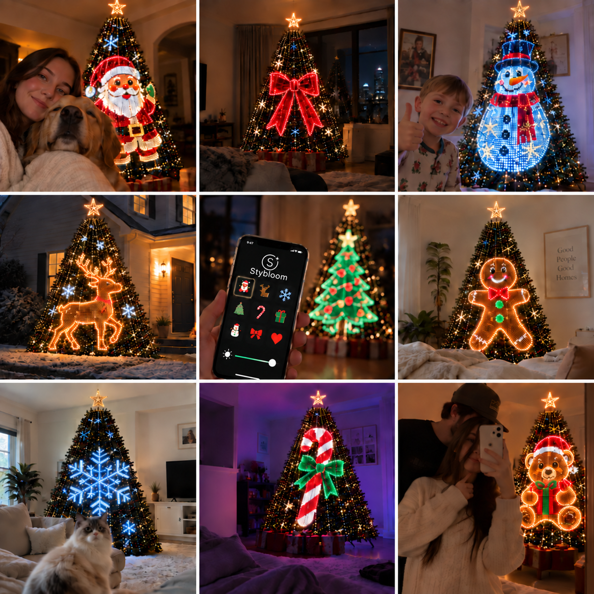 Stybloom Smart Animated Christmas Tree Lights