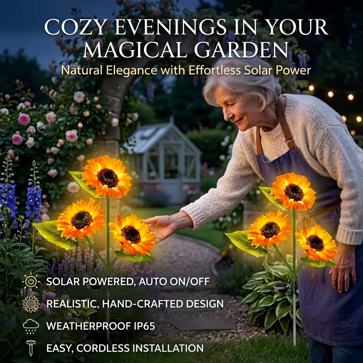 🌻Sunflower Solar Powered Lights for Garden