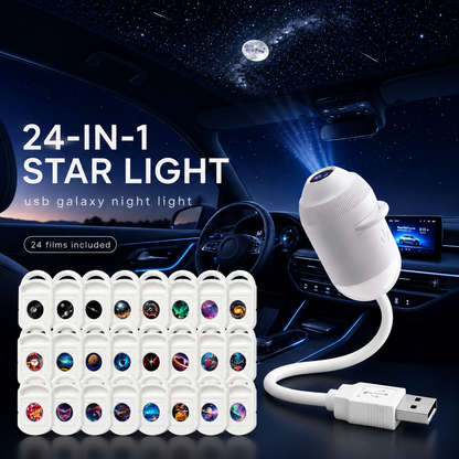 💡🌃2-in-1 Galaxy Star Projector USB Night Light for Indoor Decor 2026